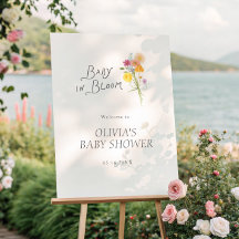 Floral Bloom Baby Shower Welcome