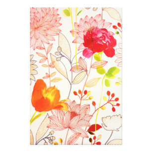 Floral Bloom Blush Gold Sun Pink Watercolor Photo Print