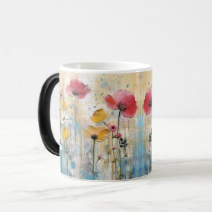 Floral Bloom Watercolor Abstract Magic Mug
