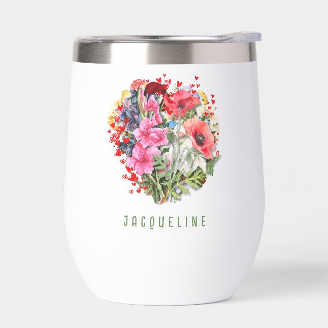 Floral BLOOM WHERE YOU'RE PLANTED Personalized (Left)