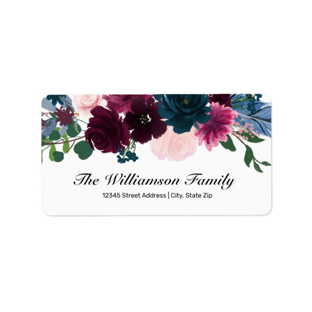Floral Blooms - Address Label (Front)