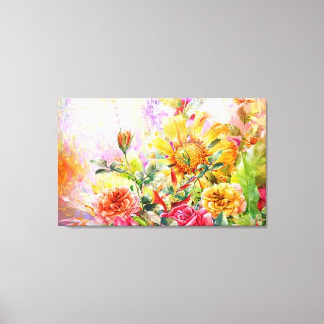 Floral Blossom Bloom Wall Art (Front)