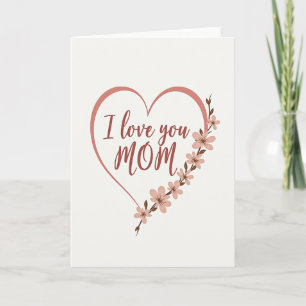 Floral Blossom Mothers Card
