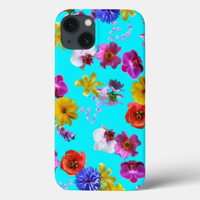 Floral Blue Case (Back)