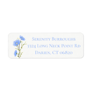 Floral Blue Daisy Flowers - Daisies Wedding Party