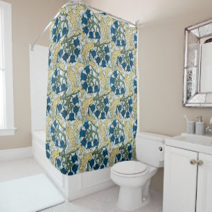 Floral Blue Flowers Lily Valley Repeating