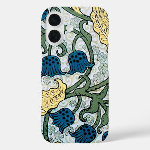 Floral Blue Flowers Lily Valley  Repeating iPhone 16 Case