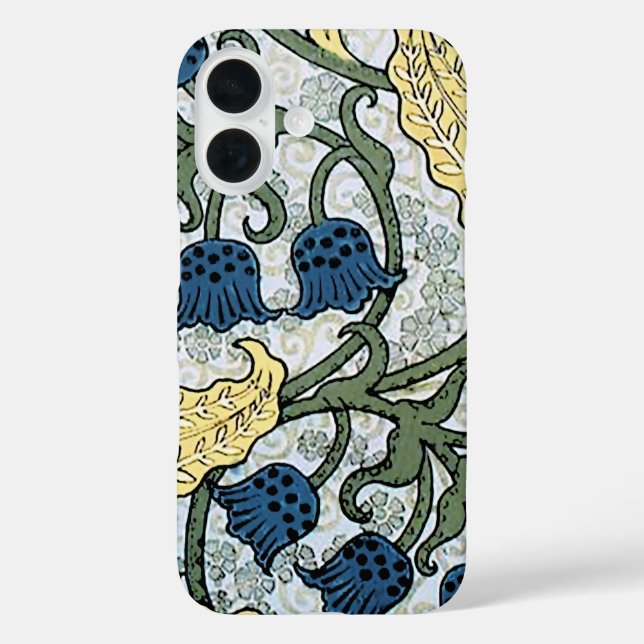 Floral Blue Flowers Lily Valley  Repeating Case-Mate iPhone Case (Back)