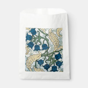 Floral Blue Flowers Lily Valley Repeating Favour Bag