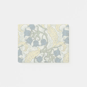 Floral Blue Flowers Lily Valley Repeating Post-it Notes
