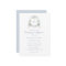 Floral Blue Hydrangea Crest Monogram Wedding