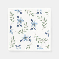 floral blue print pattern seamless