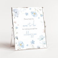 Floral Blue Spring Baby in Bloom Envelope Station