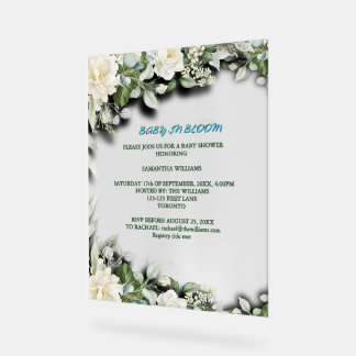 Floral Blue Watercolor Theme