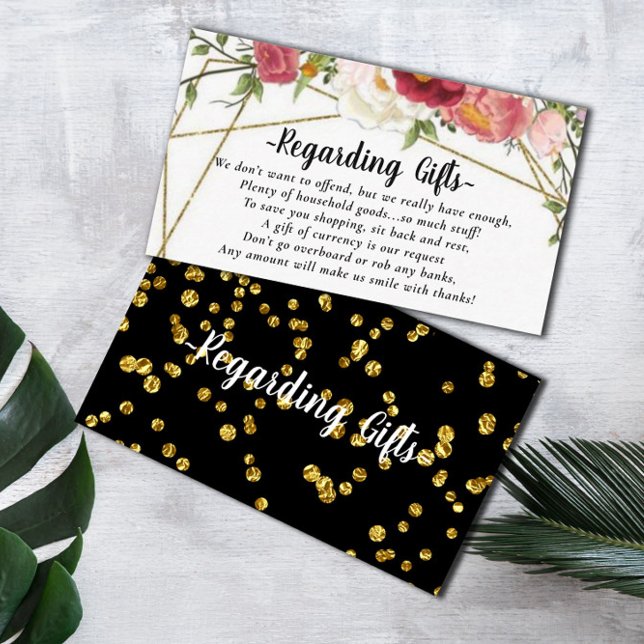 Floral Blush argent sur les cadeaux cartes de Fête (Créateur téléchargé)