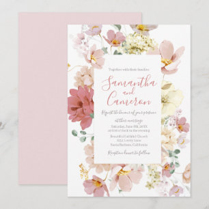 Floral Blush Greenery Wedding
