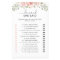 Floral blush He said she said bridal shower game