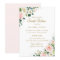 Floral Blush Pink Gold Sweet Sixteen Invitation