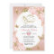 Floral Blush Pink Gold Tiara Butterfly Quinceañera