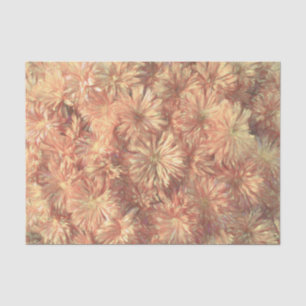 Floral Blush Pink Yellow Chrysanthemum Decoupage Tissue Paper