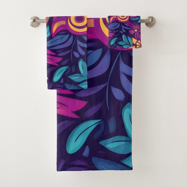 Floral Boho Abstract colorful 3 (En situation)