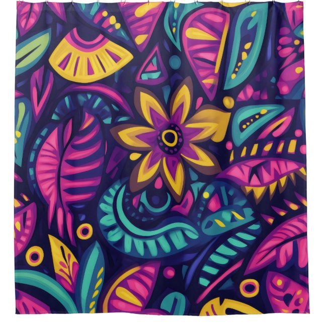 Floral Boho Abstract colourful 17 (Front)