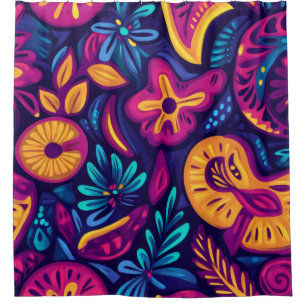 Floral Boho Abstract colourful 4