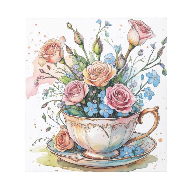 Floral boho notepad (Front)