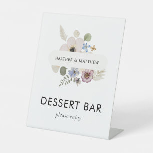 Floral Boho Pedestal Sign