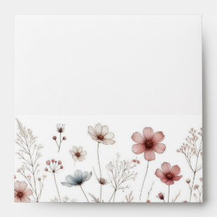 Floral boho summer simple envelope