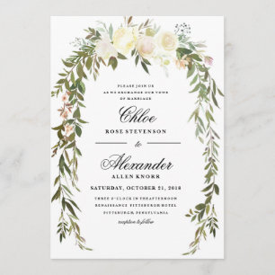 Floral Boho Wedding Invitation