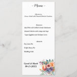 Floral Boho Wedding Menu<br><div class="desc">Floral Boho Watercolor Wedding Menu. This is part of our Floral Boho Collection. Check out the rest of this collection's items.</div>