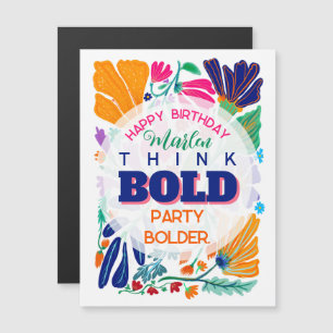 Floral Bold Happy Birthday