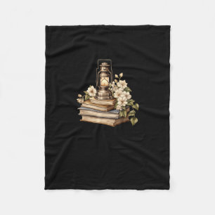 Floral Book A New Chapter Begins Retired Retiremen Fleece Blanket