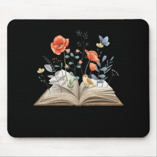 Floral Book A New Chapter Begins Retired Teacher R Mouse Pad