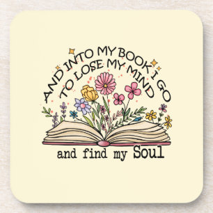 Floral Book Lover Coaster