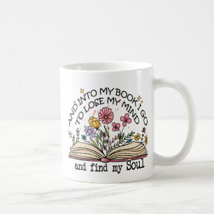 Floral Book Lover Coffee Mug