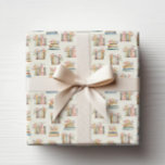 Floral Books Wrapping Paper<br><div class="desc">Wrap your gifts in the enchanting beauty of our wrapping paper,  adorned with a whimsical pattern of books and wildflowers. This paper beautifully wraps any gift,  making each presentation as delightful as the collection.</div>