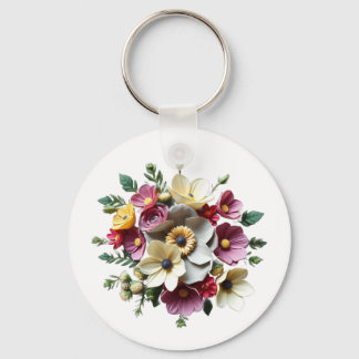 Floral Boquete 3D Keychain