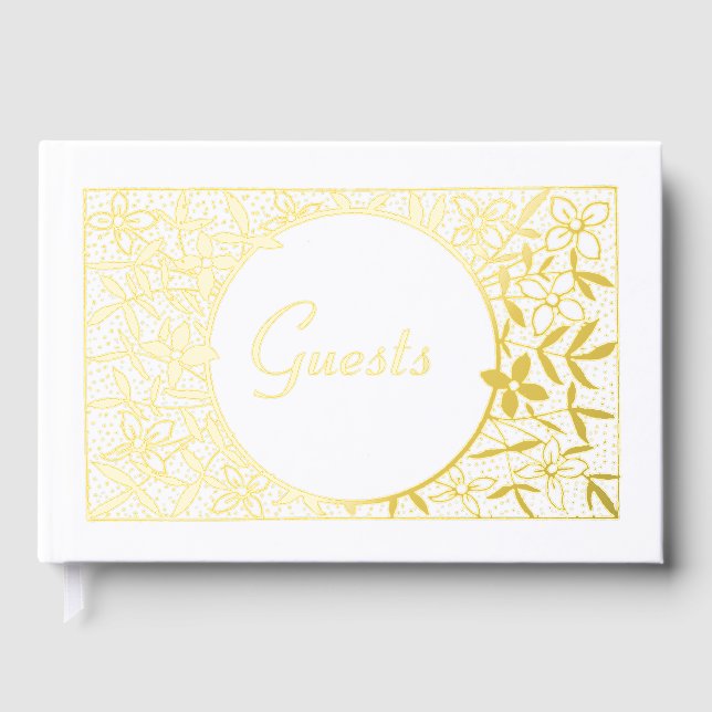 Floral border  guest book (Front)