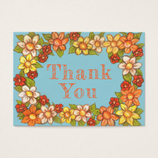 Floral Border Thank You Card2