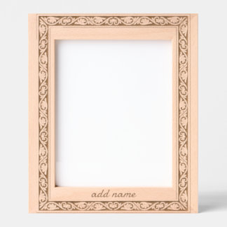Floral Borders Anniversary Engraved frame