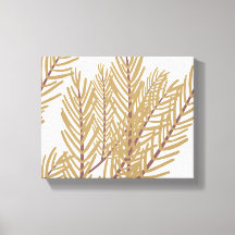 Floral Botanic Illustré Nature Stretched Canvas 