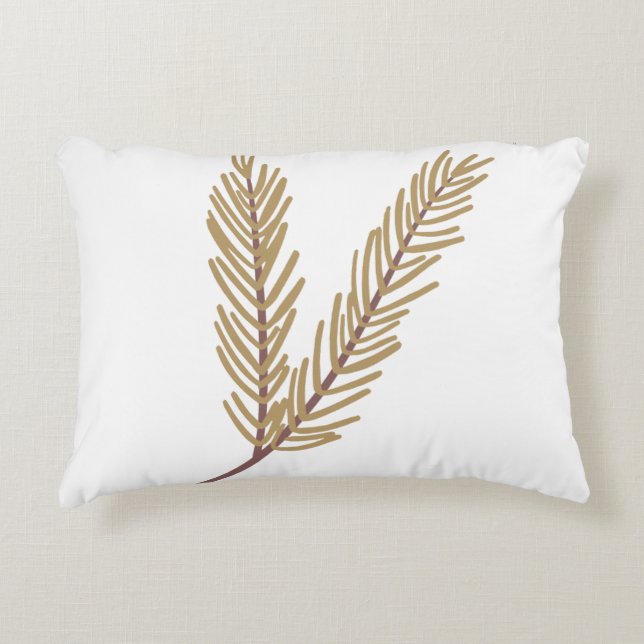 Floral Botanic Illustré Nature Throw Pillow (Front)