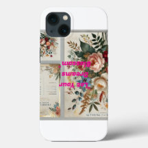 Floral Botanical Apple iPhone 13 Case – Elegant Wa