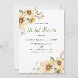 Floral Botanical Bridal Shower Invitation