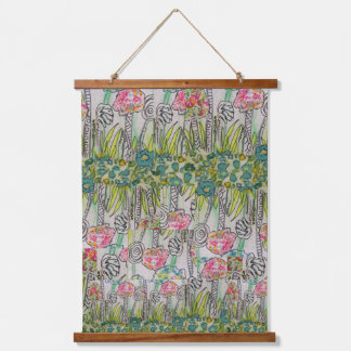 Floral Botanical Meadow Hanging Tapestry