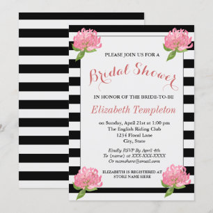 Floral Botanical Modern Pattern Bridal Shower Card