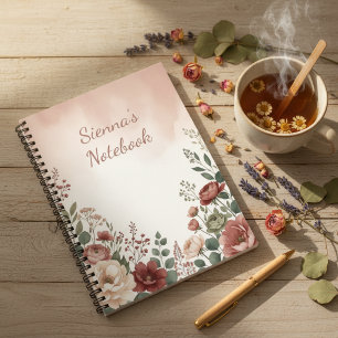 Floral Botanical Notebook Cottagecore Journal