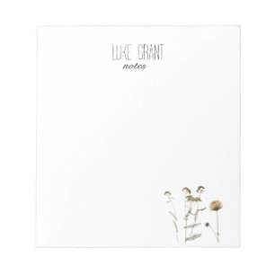 Floral Botanical Notepad